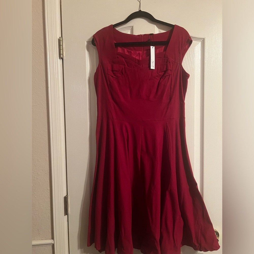 Angerella Women's 1950s Cocktail Dresses Vintage Wedding Party Swing Dress